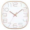 Reloj de Pared Cuadrado Moderno Creativo de 12 Pulgadas (30 cm), Reloj de Cuarzo Rectangular para Sala de Estar y Dormitorio, Reloj de Pared Silencioso