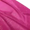 Nuevo tejido de gasa con rayas en relieve dorado y líneas geométricas, adecuado para decoraciones de bodas, cortinas, accesorios y materiales de confección.