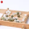 Jade Hetian Natural 6mm Cuentas Redondas Individuales Materiales para Pulsera Collar DIY Hecho a Mano Fabricante Venta al por Mayor
