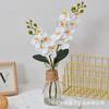 Flor Artificial Água Falsa Dois Garfos Phalaenopsis Bonsai Flor Artificial Decoração de Interior Decoração Casa Sala de Estar Estudo Vaso Simulado