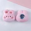 Acessórios de broche de urso sapo de pelúcia bonito dos desenhos animados boneca japonesa coelho cabelo corda roupa saco pin decoração