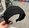 Diadema retro de corona alta para mujer, simple y elegante, diadema de ala ancha que no estrangula el cabello, accesorio para el cabello de moda estilo coreano