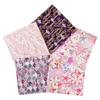 Set de tela patchwork de 5 colores dorado tela floral estilo japonés algodón floral hecho a mano diy tela de algodón tela al por mayor tela estampada para cabeza