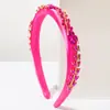 Diadema Transfronteriza Europea y Americana Nueva Moda Dulce Multicolor con Pedrería Pequeña Totalmente de Diamante Lujo Ligero Hermosa Diadema Accesorios para el Cabello para Mujeres