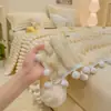 Manta de bola de neve nuvem de pelo de coelho sintético Classe A transfronteiriça, espessa e quente de veludo de leite, roupa de cama estilo princesa para meninas