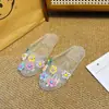 Novas Sapatilhas de Cristal Transparentes Decoração Flor Versátil Venda Quente Acessórios para Crocs Flores para Calçados DIY Fivelas para Sapatos Mulheres