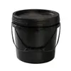 Cubo de Plástico PP de Grado Alimenticio de 5L con Asa, Cubo Sellado Engrosado, Contenedor para Pintura y Salsa con Tapa de Presión, Hecho a Medida por el Fabricante