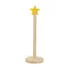 Estante de almacenamiento de goma para el cabello con forma de estrella de madera, organizador multifuncional de accesorios para el cabello, estante de almacenamiento de escritorio para gomas del cabello y accesorios para el cabello
