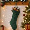 Colgantes decorativos grandes de Navidad de Amazon transfronterizos, flores de regalo, decoraciones, hojas, calcetines de Navidad de punto decoraciones