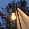 Nueva Lámpara Tungsteno Solar Cargable Bombilla Luz Cálida Luz LED de Atmósfera para Exteriores Luz de Tienda de Campaña Luz de Mercado Nocturno Luz de Camping