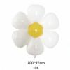 Globo de aluminio con forma de margarita pequeña, crisantemo arrugado, ideal para decorar bodas.