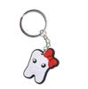 Llavero colgante de dientes de dibujos animados, goma suave de PVC, hebilla decorativa DIY, adornos para mochila, regalos decorativos de Amazon, venta al por mayor