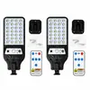 Novo modelo de poste de luz solar para exterior transfronteiriço com sensor de movimento, luz de jardim com controle remoto, luz de parede LED, poste de luz pequeno à prova d'água