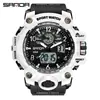 Reloj Electrónico de Moda Transfronterizo Sanda para Hombre Resistente al Agua Luminoso Despertador Multifuncional Reloj Deportivo para Hombre en stock Suministro Directo