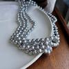 Perlas Shijia Nudadas de Color Cáñamo Genuino de 120 cm y 8 mm, Collar Versátil, Cadena para Suéter, Estilo Simple