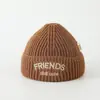 Gorros de Lana para Niños Coreanos, Gorros Casuales de Bebé de Moda y Versátiles, Gorros de Punto Cálidos para Niños de 2 a 7 Años al por Mayor
