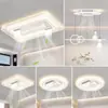 Lámpara Ventilador sin Aspas 2025 Sala de Estar Dormitorio Dormitorio Principal Luz de Techo Iluminación Zhongshan Purificación de Aire para Toda la Casa Lámpara Ventilador de Techo