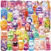Variedad de 50 pegatinas transparentes dobles transparentes impermeables material de cuenta de mano DIY teléfono móvil cuaderno personalidad pegatinas decorativas ins