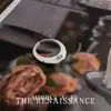 Anillo Vintage Ligero Medieval Planeta Rodeado, Anillo para Dedo Índice de Diseño de Nicho Personalizado con Apertura, Pulsera Ajustable