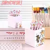 Porta-canetas em formato de cachorro com tema de desenho animado e design 'Tudo Vai Bem', Alto Valor Estético, Presente para Estudantes e Escritório, Armazenamento de Grande Capacidade