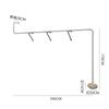 Estante de Exhibición para Tienda de Ropa Montado en la Pared Estante para Ropa para Tienda de Ropa para Hombre y Mujer Estante de Exhibición de Acero Inoxidable