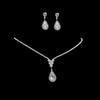 Juego de Joyería Transfronterizo Cadena de Garra de Diamante Completo Moda Simple Accesorios de Alta Gama Aretes Aretes Collar Accesorios para Mujer Venta al por Mayor