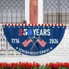 Bandeira Meia-Lua Amazon EUA Celebração do 250º Aniversário Bandeira Suspensa América Aniversário de 250 Anos Exterior