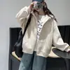 Sudadera con capucha y estampado floral elegante para niñas, nueva colección de otoño 2026, sudadera casual estilo coreano para niños mayores