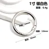 En stock Resorte Anillo de Resorte Delgado Chapado Colgante Círculo Abierto Accesorios de Joyería Llavero Hebilla de Resorte Anillo de Aleación de Zinc Hebilla Colgante