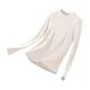 Blusa de base em cashmere para o início do outono, roupa íntima térmica feminina, novo modelo 2026, peça íntima, camisa de aquecimento de veludo alemão para o outono, blusa de base de manga longa