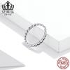 Comércio Exterior Transfronteiriço Moda Simples Textura Tecida Anel Prata Esterlina S925 Anel Europa e Estados Unidos Popular Linha Joias de Menina