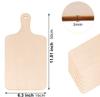 Tabla de cortar de madera en blanco sin terminar con asa tabla de alimentos DIY endian decoración navideña hogar cocina manualidades