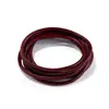 Cordón de cera coreano de 3.0 mm, cuerda de cera de poliéster con patrón de serpiente multicolor, material de tejido hecho a mano para pulseras y collares, resistente al desgaste