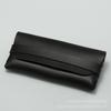 Lote de fábrica Estuche para gafas de un solo clavo en stock Bolsa para gafas de cuero negro Bolsa para gafas portátil Caja de almacenamiento para gafas de sol Imprimible