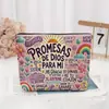 Bolsa de Cosméticos de Lino con Lazo de Nuevo Estilo para Amazon Transfronterizo, Resistente a Manchas, Resistente al Desgaste, Bolsa de Almacenamiento de Gran Capacidad, Personalizable