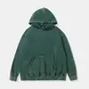 Sudadera con capucha retro lavada y desgastada de 350 g seleccionada cuidadosamente para hombre talla grande, sudadera con capucha de rizo europea y americana para mujer, venta al por mayor