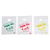 Bolsa de Tote de Plástico HDPE Personalizada con Cuatro Asas para Dedos, Apertura Plana, Bolsa de Regalo para Ropa, Bolsa de Empaque de Compras Ecológica para Cosméticos