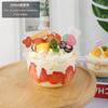 300ml Taza de Pastel Bobo de Panda Pequeño de Dibujos Animados Mousse de Burbujas Pudín Helado Sundae Desechable Forma de U Gordita