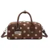 Bolsa bowling doce estilo coreano 2026 nova bolsa de mão de bolinhas para mulheres, pequena bolsa transversal, simples e estilosa