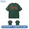 Camiseta con Estampado de Letras Lavada y Desgastada, Camiseta Holgada de Manga Corta Estilo Americano, Camiseta de Manga Corta de Alta Moda Streetwear