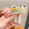 Kulomi niños rollo teléfono línea pelo anillo pelo niña Sanrio banda de goma niña trenza cuerda cabeza venta al por mayor