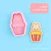 Molde para Galletas de Impresión DIY Simulación Estilo Pizza y Durian de la Serie Conejo Miffy con Diseño de Prensado 3D para Hornear