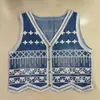 Vestido de Tirantes Tie-Dye Verano Yunnan Guizhou Hecho a Mano Teñido con Plantas Índigo Ropa Étnica Venta al por Mayor Vestido de Vacaciones