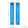 Decorações de Festa Amazon Mais Vendidas Transfronteiriças Cortina de Porta de Varanda Bandeira do 250º Aniversário Americano Dia da Independência Couplets Personalizados