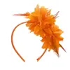 Diadema de Flores de Plumas de Carnaval Transfronterizo Fiesta Fiesta de Desempeño Accesorios para el Cabello de Plumas Diadema Accesorios Retro para el Cabello de Novia
