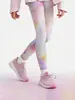 Pantalones Deportivos Nuevos para Niñas, Elásticos, de Secado Rápido, Transpirables, Amigables con la Piel, Pantalones de Yoga para Niños, para Correr, Bailar, Entrenar