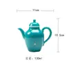 Colección de Juego de Té Kung Fu de Cerámica Verde Turquesa Miyan, Tetera Gaiwan de Alto Nivel Estilo Chino con Puntos Dorados, Taza de Té, Juego de Tazas para Maestro