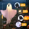 Nuevas Luces Solares de Fantasma Blanco para Halloween, Luces Decorativas para un Ambiente de Jardín Espeluznante, Luces para Césped