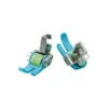 Pie Prensatelas de Rodillo de Plástico para Máquinas de Coser Domésticas, Máquina de Pedal Antigua, Pie Prensatelas Multiusos de Rodillo, Pie Prensatelas de Plástico para Telas Gruesas y Delgadas