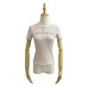 Pure hot girl sexy peito zíper design gola redonda pulôver camiseta doce e picante emagrecimento manga curta slim top